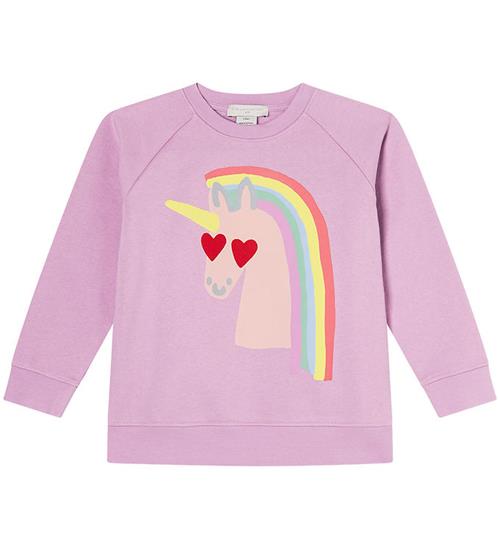 Stella McCartney Kids Stella McCartney Kids Sweatshirt - Lilla m. EnhjÃ¸rning