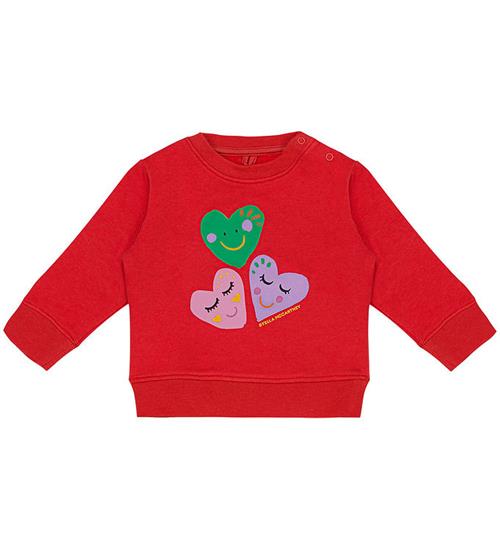 Stella McCartney Kids Stella McCartney Kids Sweatshirt - RÃ¸d m. Hjerter