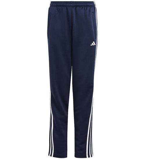 Se adidas Performance TrÃ¦ningsbukser - U TR-ES 3S - Navy/Hvid ved KidsWorld