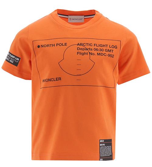 Moncler Moncler T-shirt - Orange m. Print