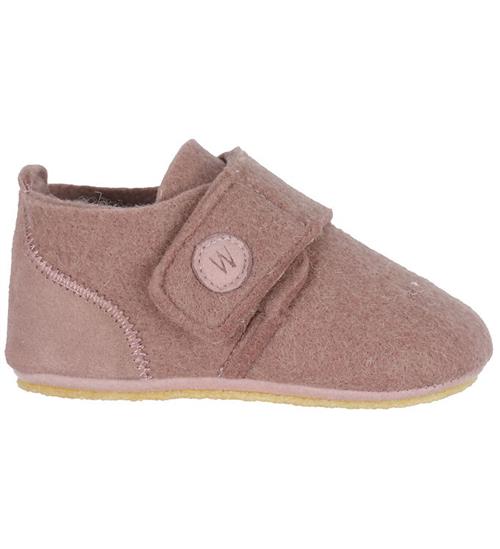 Se Wheat Hjemmesko - Uld - Marlin Felt - Dusty Rouge ved KidsWorld