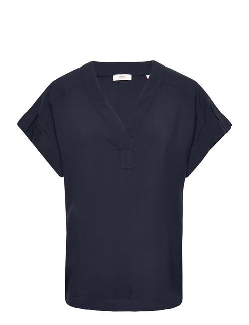 Se Esprit Casual Blouses Woven Esprit Casual Navy ved Booztlet