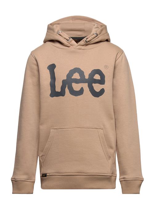 Se Lee Jeans Wobbly Graphic Bb Oth Hoodie Lee Jeans Brown ved Booztlet