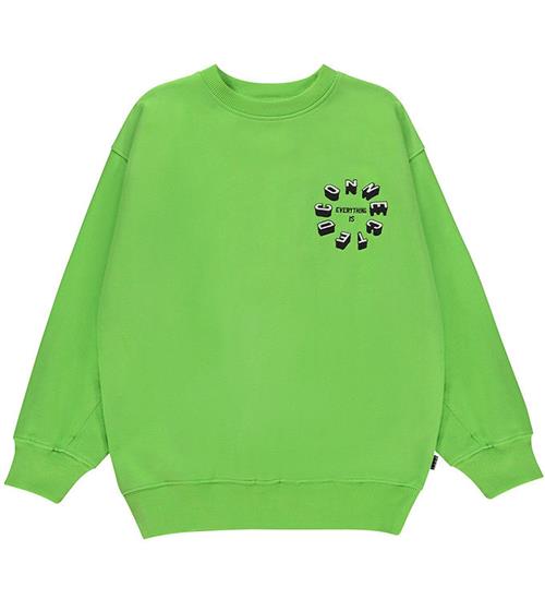 Se Molo Molo Sweatshirt - Magni - Glowing Green ved KidsWorld