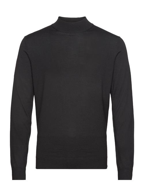 Slhtown Merino Coolmax Knit Mock B Noos Selected Black