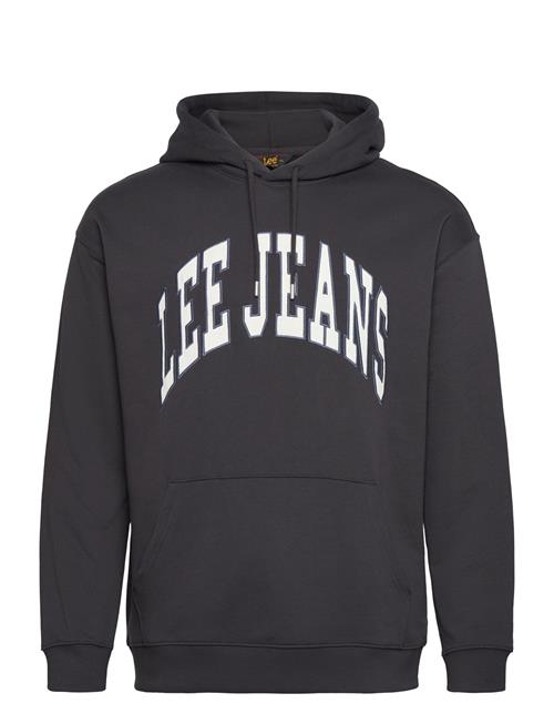 Se Lee Jeans Varsity Hoodie Lee Jeans Black ved Booztlet