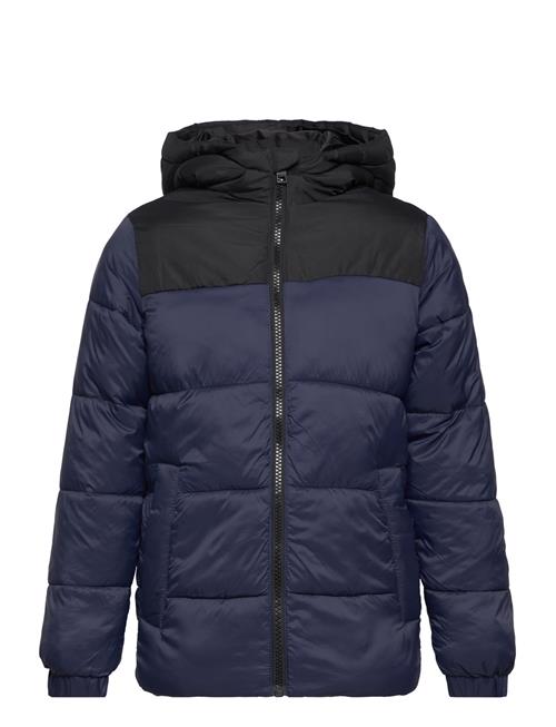 Se Jack & Jones Jjetoby Puffer Hood Sn Jnr Jack & J S Blue ved Booztlet