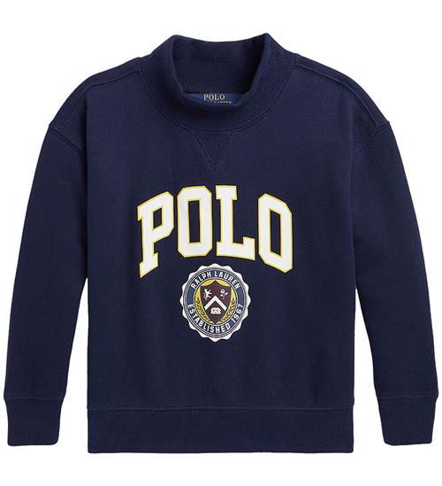 Se Polo Ralph Lauren Polo Ralph Lauren Sweatshirt - Navy m. Print ved KidsWorld