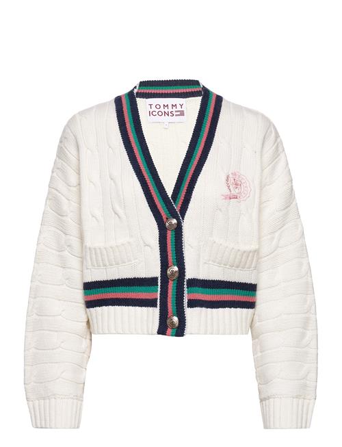 Tommy Hilfiger Icon Cable V-Nk Cardigan Tommy Hilfiger White