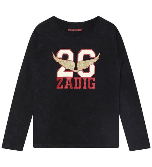 Zadig & Voltaire Bluse - Sort m. Glimmer