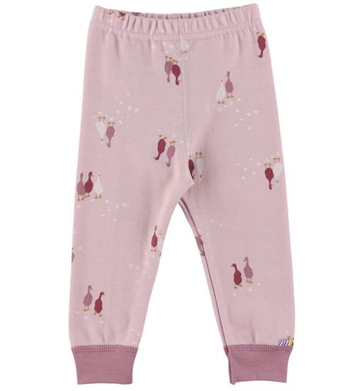 Se Joha Joha Leggings - Uld/Bomuld - Light Bordeaux m. GÃ¦s ved KidsWorld