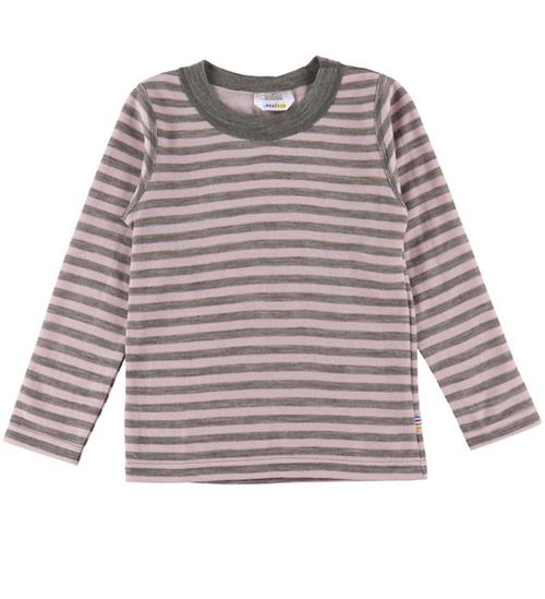 Se Joha Joha Bluse - Uld - Rosa/GrÃ¥ ved KidsWorld