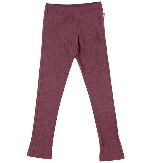 Se Joha Joha Leggings - Rib - Uld/Silke - Bordeaux ved KidsWorld