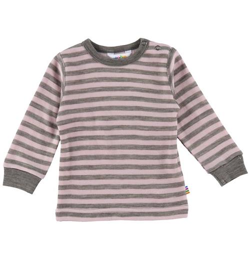 Se Joha Joha Bluse - Uld - GrÃ¥/Rosa ved KidsWorld