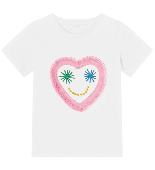 Stella McCartney Kids Stella McCartney Kids T-shirt - Hvid m. Hjerte