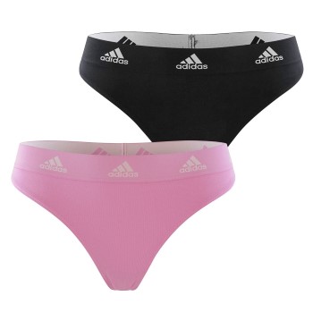 adidas Trusser 2P Underwear Brazilian Thong Sort/Rosa bomuld Medium Dame