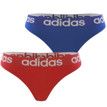 adidas Trusser 2P Underwear Brazilian Thong Blå/Rød bomuld Medium Dame