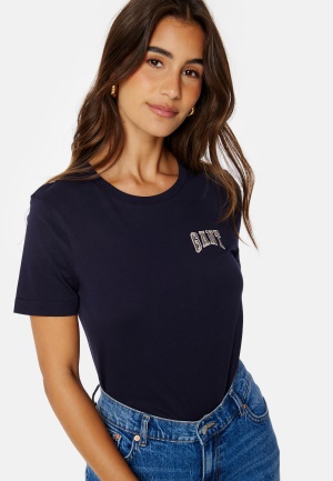 GANT Reg Logo SS T-Shirt EVENING BLUE S