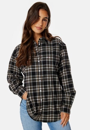 TOMMY JEANS Check Overshirt 0GR Black Check XS