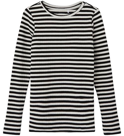 Se Name It Bluse - Noos - NkfSuraja - Black/Stripe ved KidsWorld