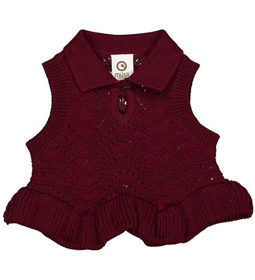 Se MÃ¼sli MÃ¼sli Vest - Strik - Fig ved KidsWorld