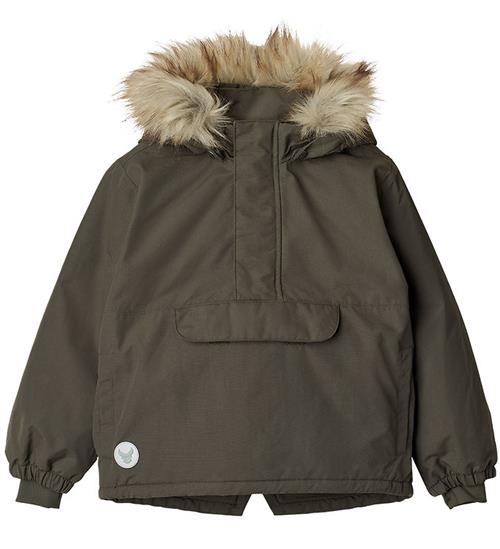 Se Wheat Wheat Vinterjakke - Anorak Momo Tech - Dry Black ved KidsWorld