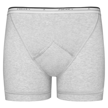 Jockey Cotton Midway Brief Grå bomuld Medium Herre