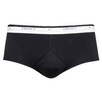 Jockey Cotton Y-front Brief Sort bomuld Medium Herre