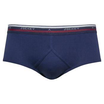 Jockey Cotton Y-front Brief Navy bomuld Small Herre