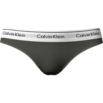 Calvin Klein Trusser Modern Cotton Field Olive Thong Oliven X-Large Dame