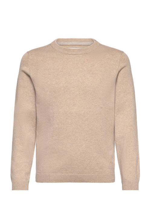 Mango Knit Cotton Sweater Mango Beige