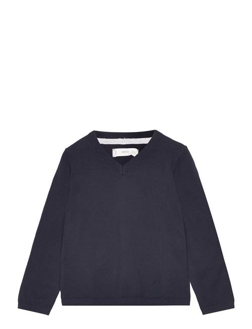 Se Mango V-Neck Sweater Mango Navy ved Booztlet