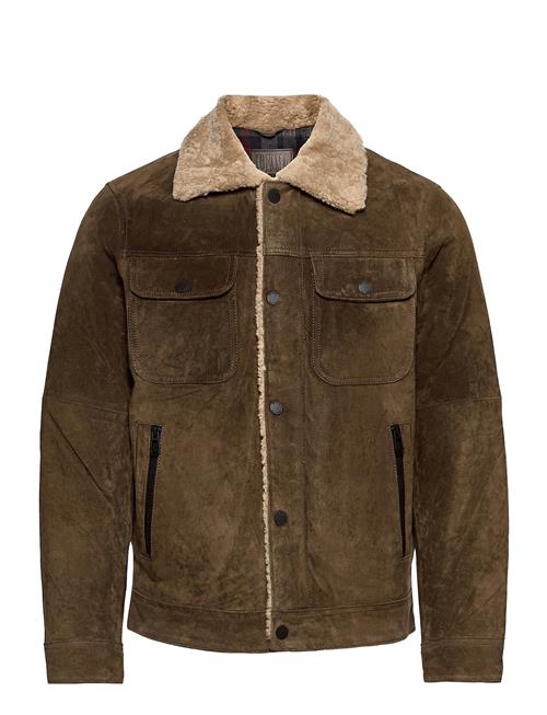 Sam Shearling Jean Jacket Jofama Khaki
