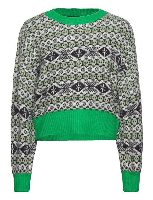 Se ONLY Onldea L/S Jq O-Neck Cc Knt ONLY Green ved Booztlet