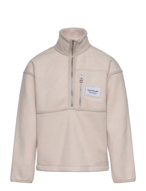 Jack & Jones Jorvesterbro Fleece Quarter Zip Hi Jnr Jack & J S Beige