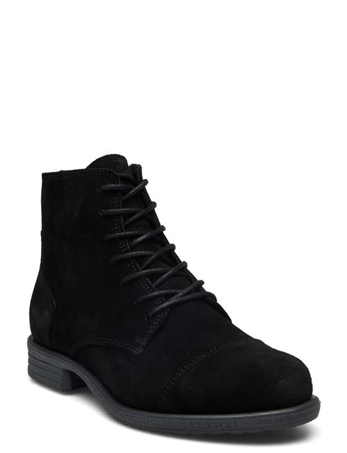 Se Bianco Biadanelle Lace Up Boot Suede Bianco Black ved Booztlet