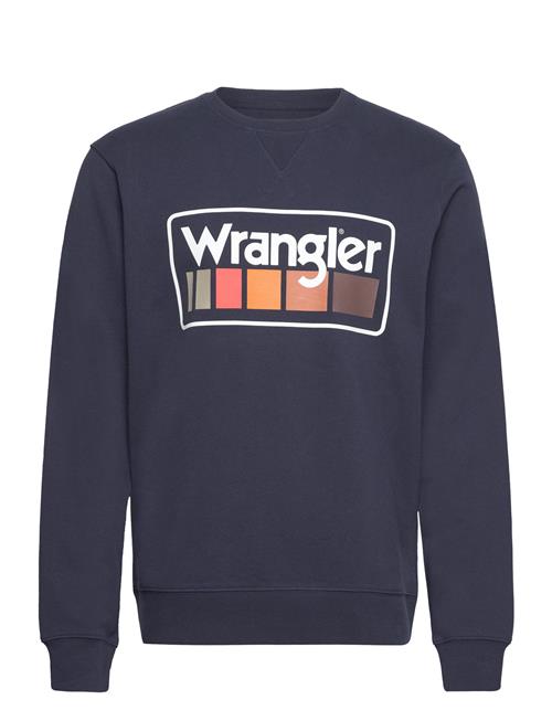 Wrangler Graphic Crew Sweat Wrangler Navy