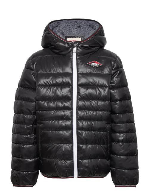 Se Levi's Levi's® Sherpa Lined Puffer Jacket Levi's Black ved Booztlet