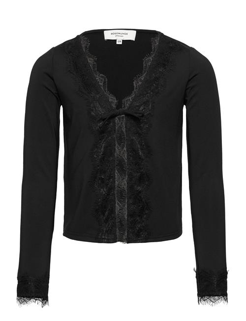 Se Rosemunde Kids Cardigan W/ Lace Rosemunde Kids Black ved Booztlet