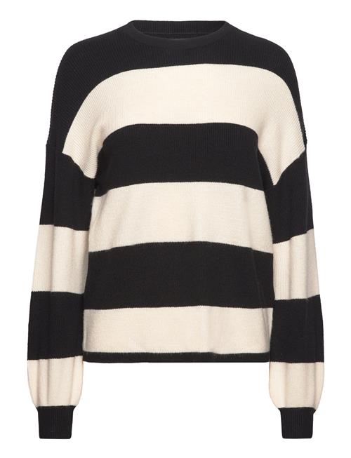 ONLY Onlatia L/S Stripe Pullover Knt Noos ONLY Black