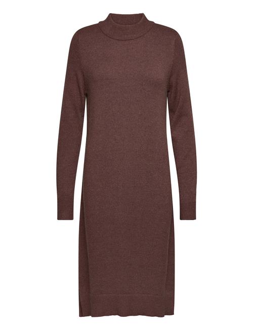 Vila Viril Crew Neck L/S Midi Dress - Noos Vila Brown