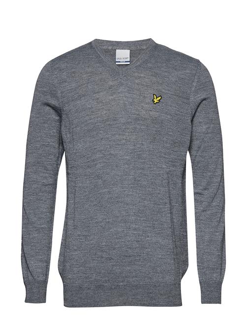 Se Lyle & Scott Sport Golf V Neck Pullover Lyle & Scott Sport Grey ved Booztlet