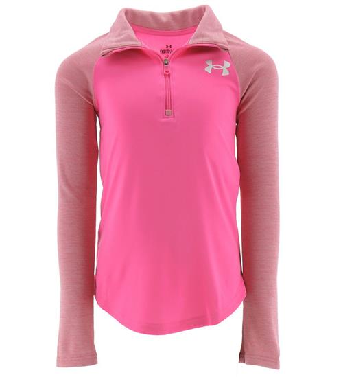 Se Under Armour Under Armour Bluse - Tech Graphic 1/2 Zip - Rebel Pink ved KidsWorld