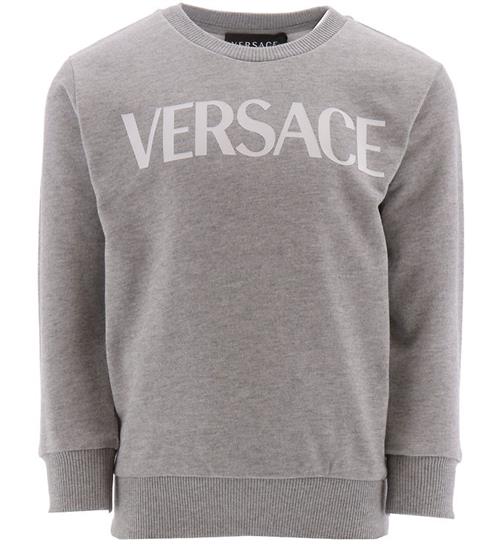 Versace Sweatshirt - GrÃ¥meleret m. Hvid