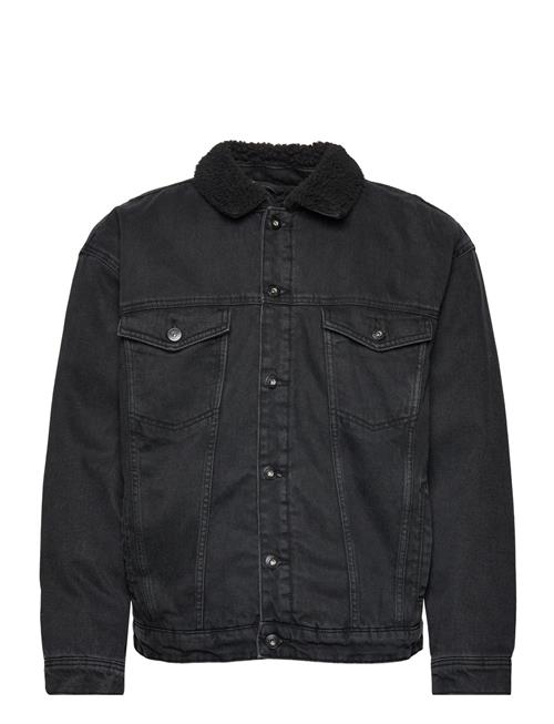 ONLY & SONS Onsrick Ovz Black 6942 Teddy Dnm Jacket ONLY & SONS Black