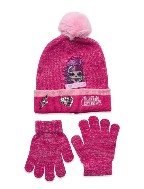 Set Cap + Glooves L.O.L Pink