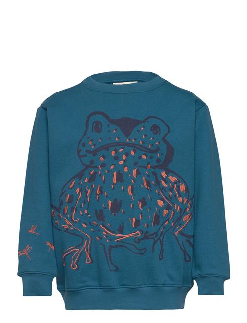 Se Soft Gallery Sgkonrad Toads Sweatshirt Soft Gallery Blue ved Booztlet