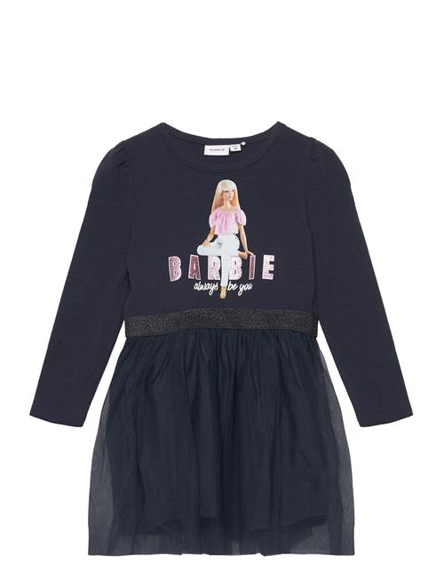 name it Nmfjetinna Barbie Ls Dress Box Sky Name It Navy