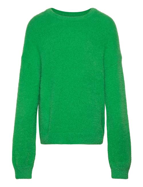 Se Kids Only Kognewpiumo L/S Pullover Knt Noos Kids Only Green ved Booztlet