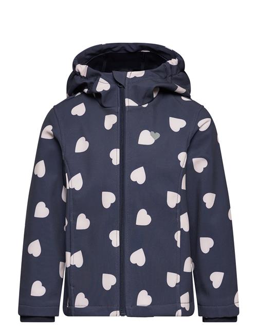 Tom Tailor Softshell Printed Heart Jacket Tom Tailor Navy